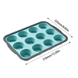 Non - Stick Silicone Muffin & Cupcake Baking Tray - 6 - Cup Mold (Style 12)