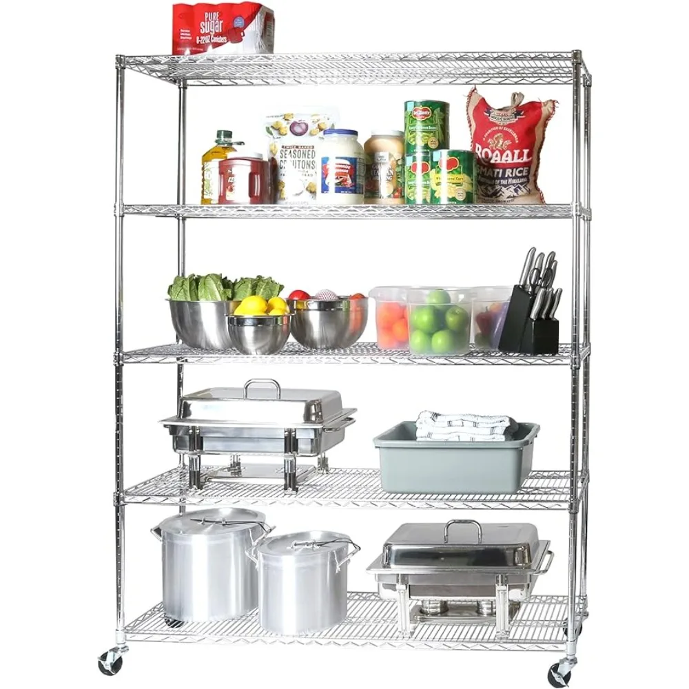 

UltraDurable Heavy Duty NSF Solid Steel Wire Rack Storage Unit Organizer Freight Free Shelf Kitchen Accessories & Organization