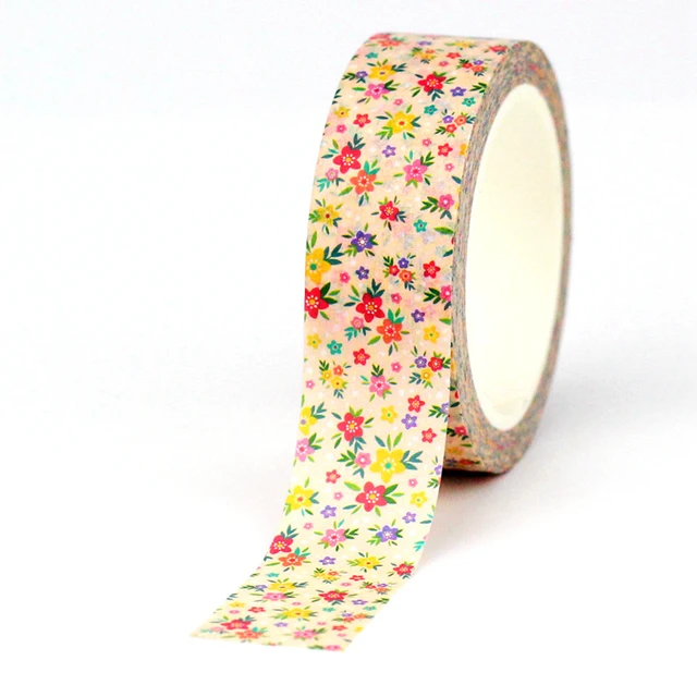 NEW Bulk 10pcs/Lot Decorative Colorful Floral Pattern Washi Tapes for Craft  Planner Masking Tape Cute Stationery - AliExpress