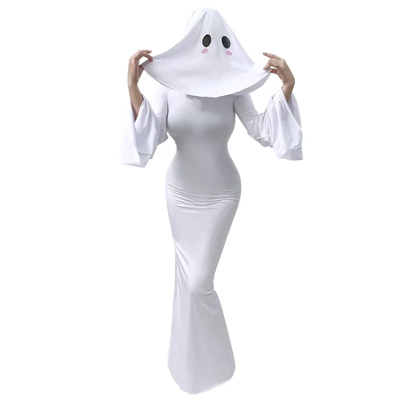Anime Ghost Women Cosplay Costume Cute Ghost Bride White Sexy