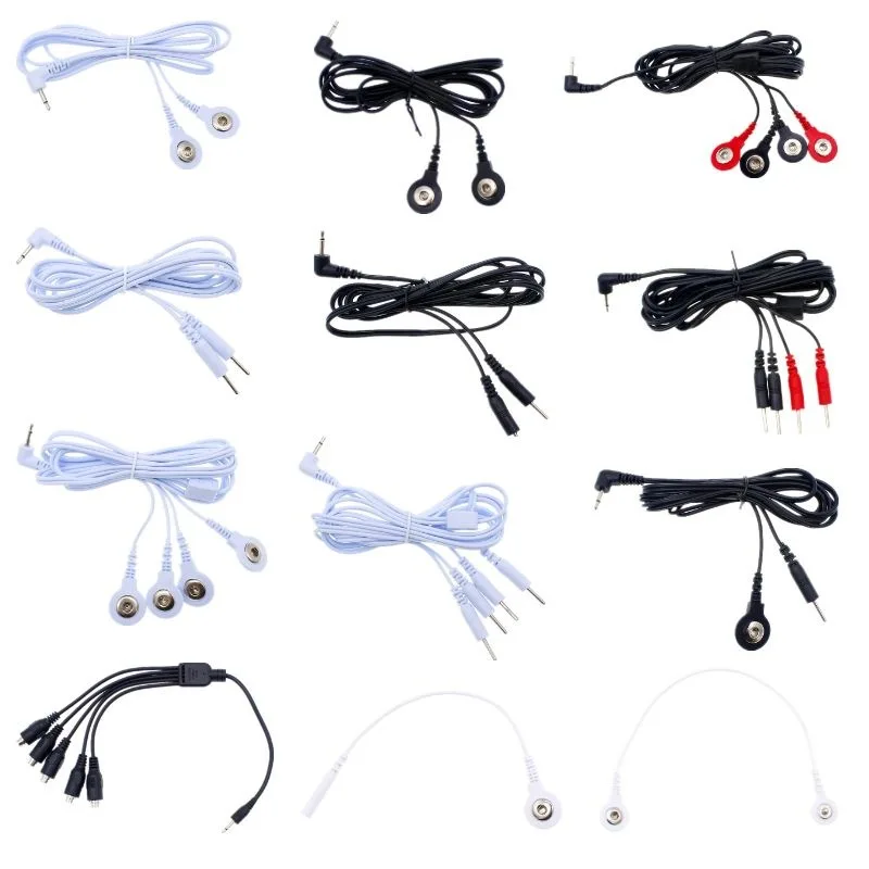 Electric Shock Cable /Wire/Line Electro to Connect Stimulation Penis Ring Anal Plug Nipple Clips E-stim Sex Medical Accessories electro sex toys electric sex toys