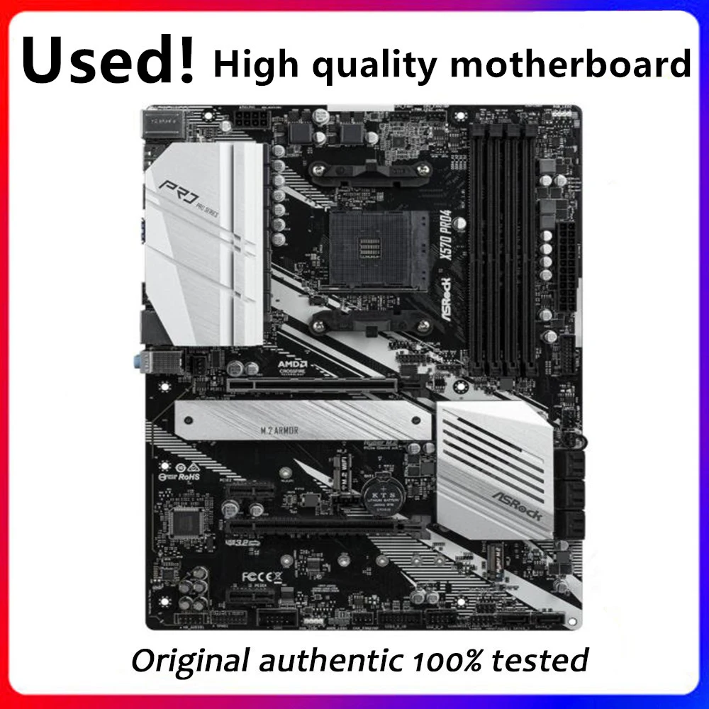 Per Presa Scheda Madre Asrock X570 Pro4 Am4 Ddr4 Per Scheda Madre Usata Desktop Originale Amd X570