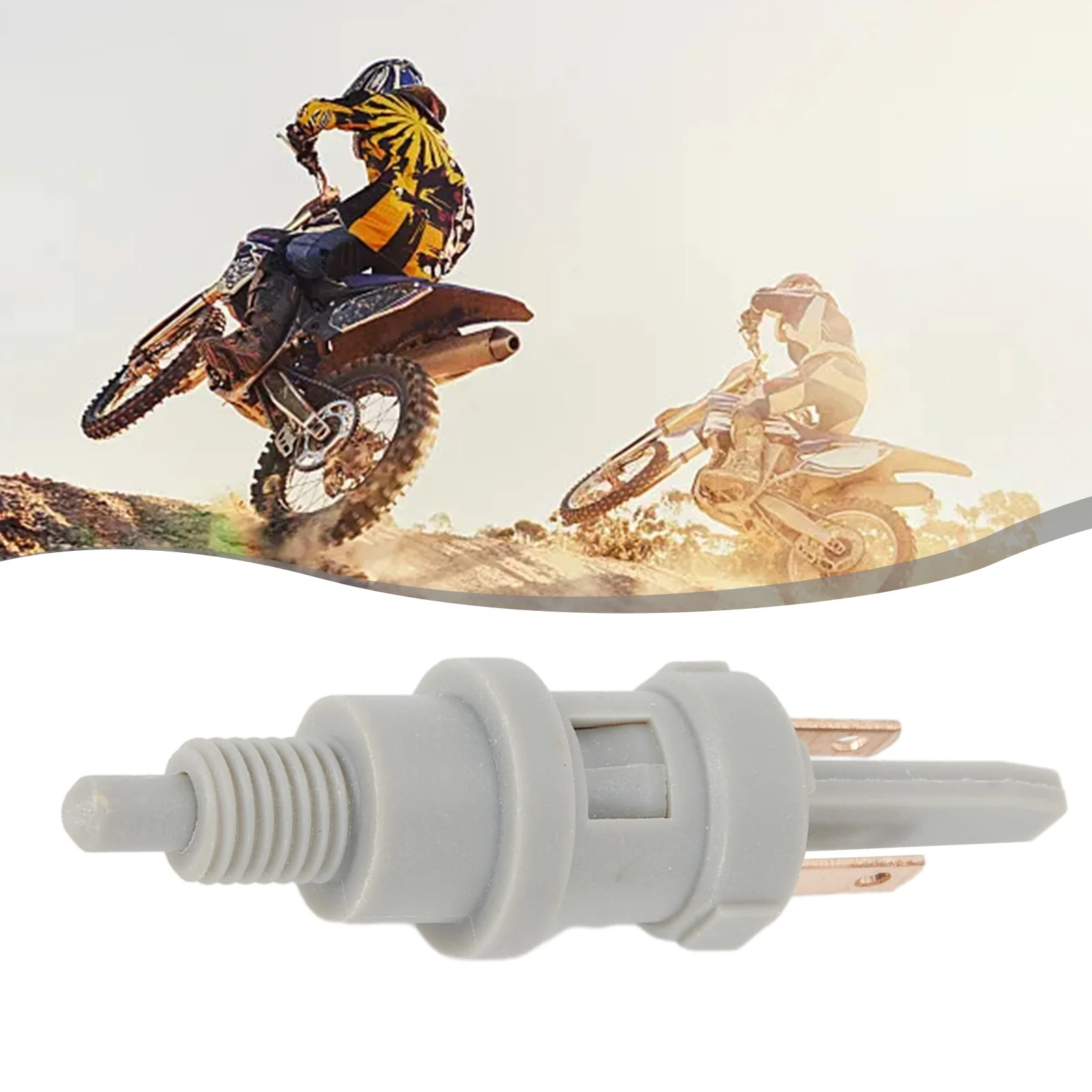 Motorcycle Brake Light Switch 6mm Motorcycle Brake Clutch Switch Motorbike Front Rear Light Rear Brake Switch Copper Plug Off-road Vehicle Accessory