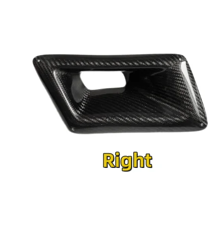 thumbnail image 1 of Para Nissan 350Z Z33 2003-2009, cubierta de ventilación de aire del capó del motor delantero, parachoques, molduras de fibra de carbono, marco del conducto de salida superior del automóvil, 1 of 5