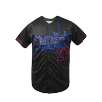 Men's Toronto #27 Embroidered Baseball Jersey Loose Fit V-Neck Short Sleeve Sports Top for Casual Wear, Outdoor Activities