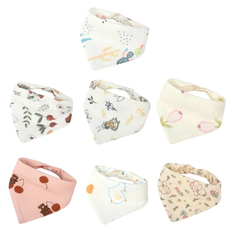 Cotton Bibs Newborn Toddler Drooling Apron Bib Baby Burp Cloth Feeding Bibs DropShipping