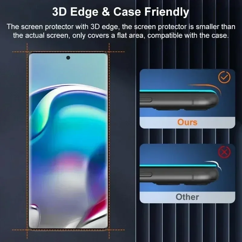 3Pcs Tempered Glass For Samsung Galaxy S25 S24 S23 S22 S21 Ultra S24 FE 3D Curved Screen Protector For Samsung S10 9 Note 10 20 4