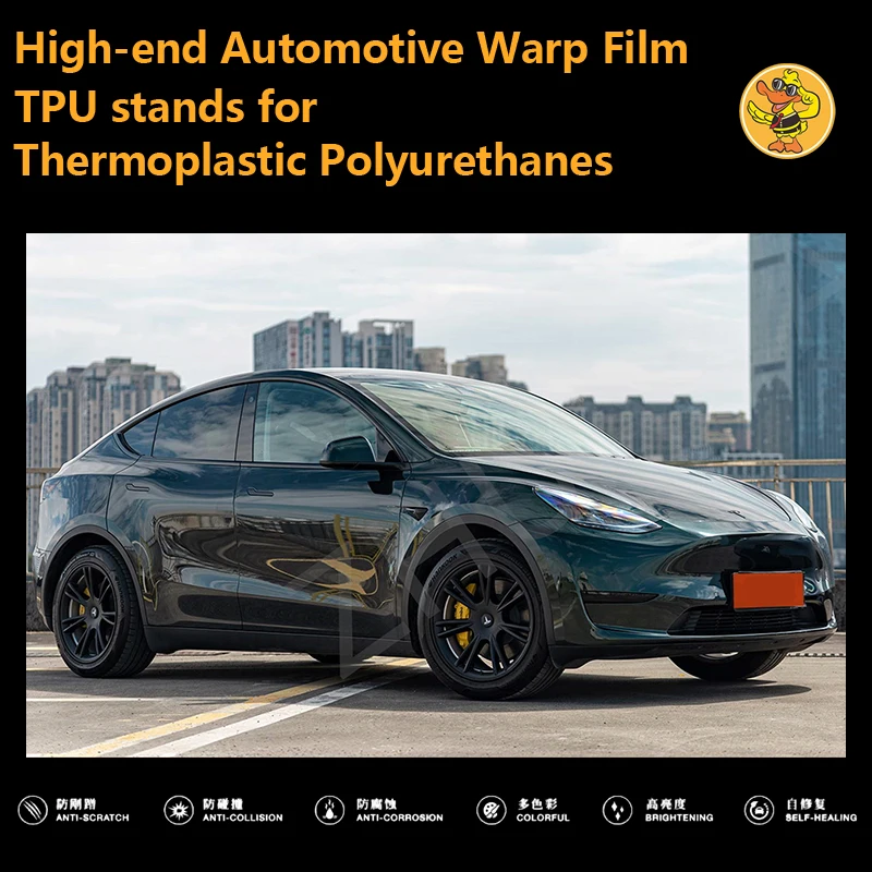 

High-end Automotive TPU car stickers vinilo adhesivo para auto vinyl wrap covering film voiture Colour Emerald green 152*1800M