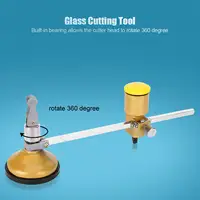 Professional Glass Cutter Round Cutting Tool With Round Handle And Suction Cup Adjustment Compass Type Glass Circular Cutter 2