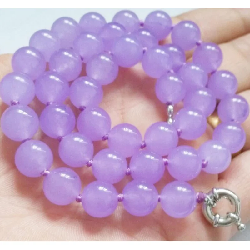 

Genuine 10mm Alexandrite Gemstone jade Round beads Jewelry Necklace 18inch AAA Grade