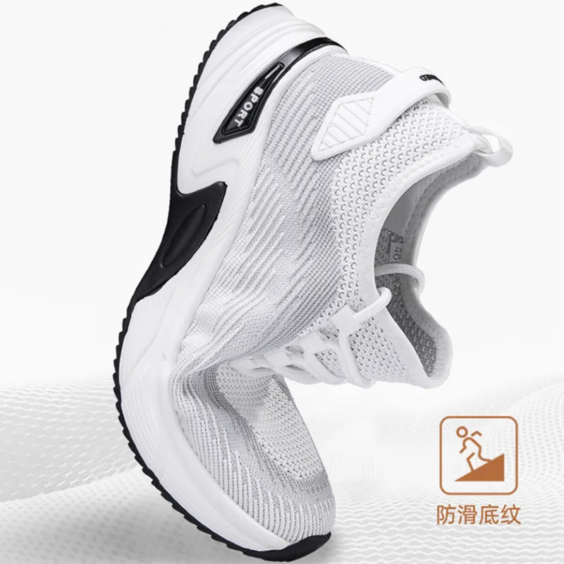 Summer Men Sneakers 8CM Elevator Shoes Hidden Height Increasing Shoes For Men 6CM Casual Sport Heightening Tenis Masculino