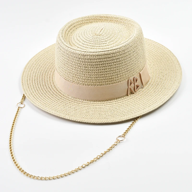 Straw Hats Summer Straw Hats for Women Ribbon Decoration Elegant Ladies Party Dress Hats Travel Beach Sun Hat Chapeau Femme