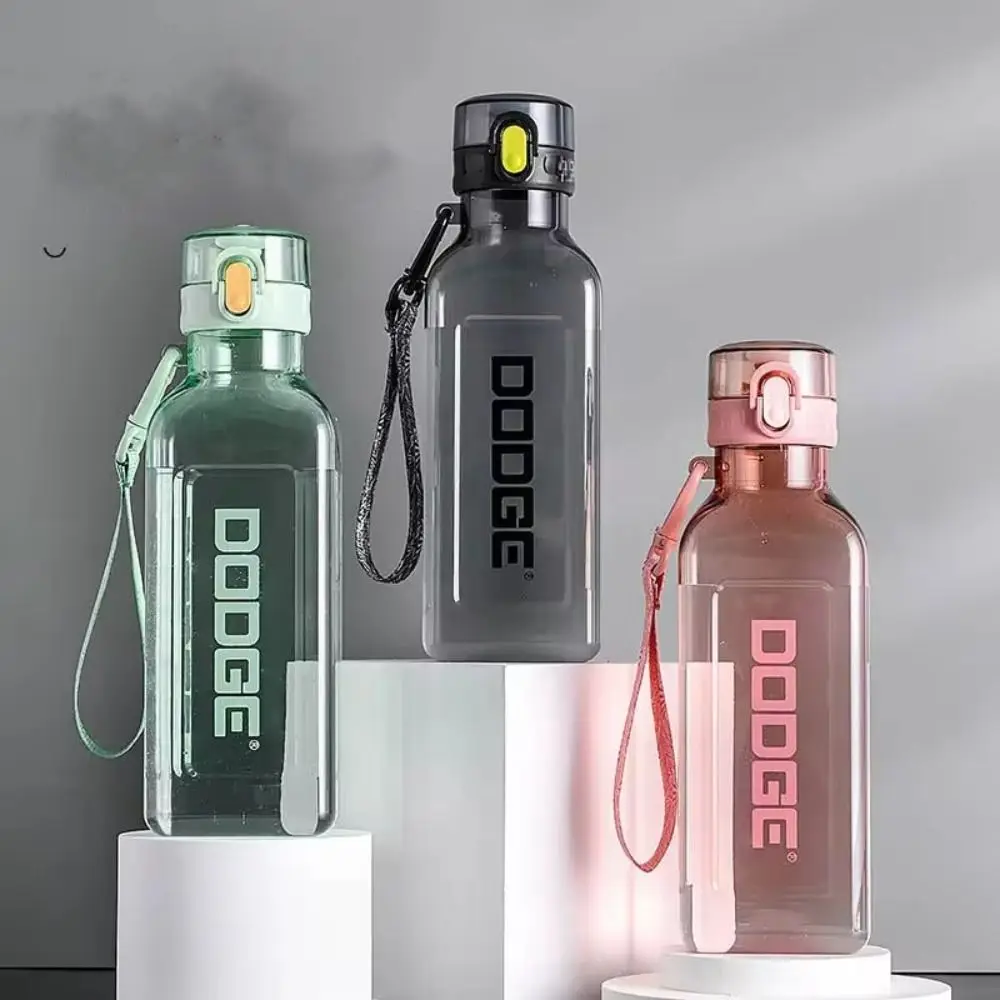 Leakproof Sports Water Cup 700ml Large Capacity Fitness Water Bottle Transparent Dustproof Fitness Drinking Bottle Running
