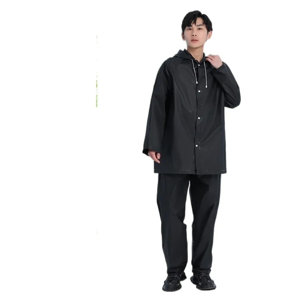 Portable Eva Raincoat Set Durable Full Coverage Split Raincoat Windproof Adjustable Cycling Raincoat Outdoor Rain Cover