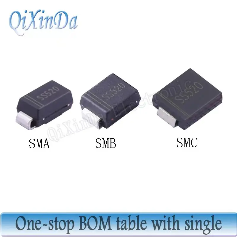 50PCS-SS310-SS315-SS320-SR3100-SR5100-SS510-SS515-SS520-3A-5A-100V-200V ...