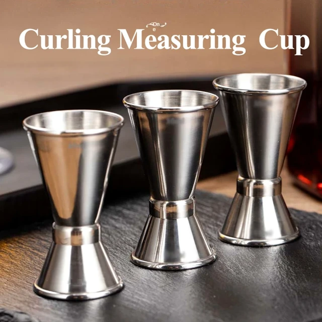 20/40ml Stainless Steel Cocktail Jigger Double Head Measuring Cup Ounce  Alcohol Measuring Cup for Perfect Cocktails Durable Stainless Steel