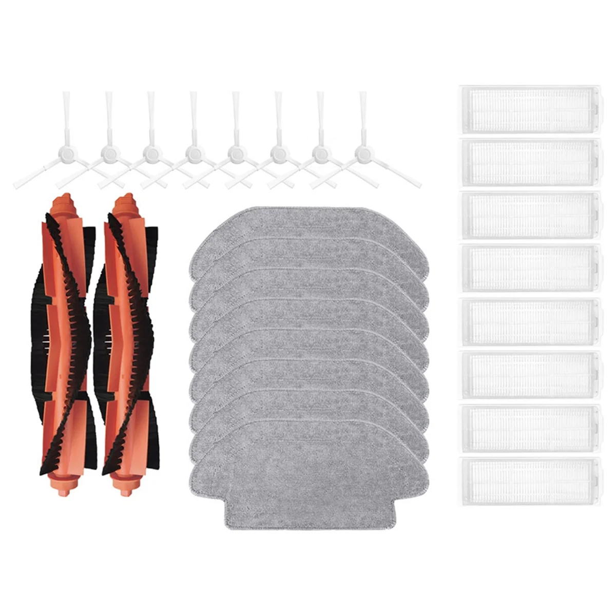 

Запчасти для робота-пылесоса S10, S12 B106GL, сменные детали, основная боковая щетка, фильтр НЕРА, насадка на швабру