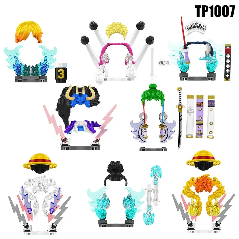 

TP1007 один кусок Ника Луффи мини Экшн игрушки цзинбе закон строительные блоки Kaido кирпичи Doflamingo развивающая игрушка праздничные подарки