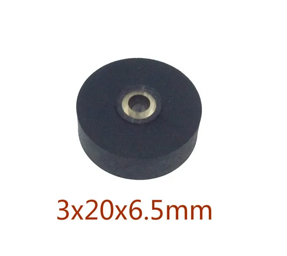 1pc 3x20x6.5mm pinch roller for vintage tape recorder pressure pulley
