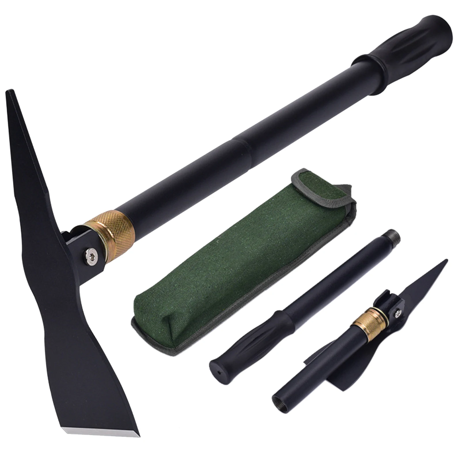 Manganese Steel Folding Shovel Hoe Pick Portable Camping Shovel Outdoor Garden Shovel Multipurpose Digging Tool 2