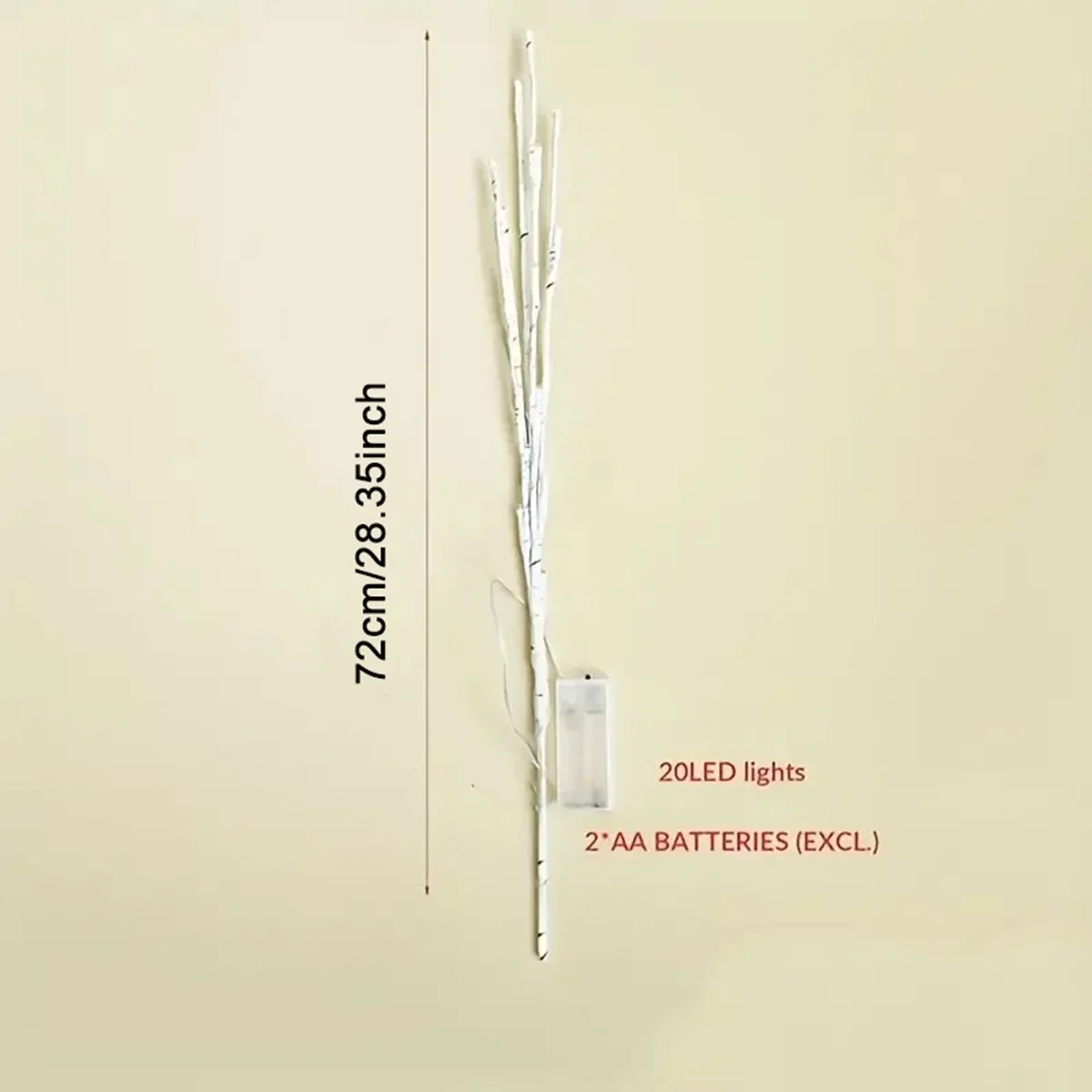 White Birch Branch LED Lights 6