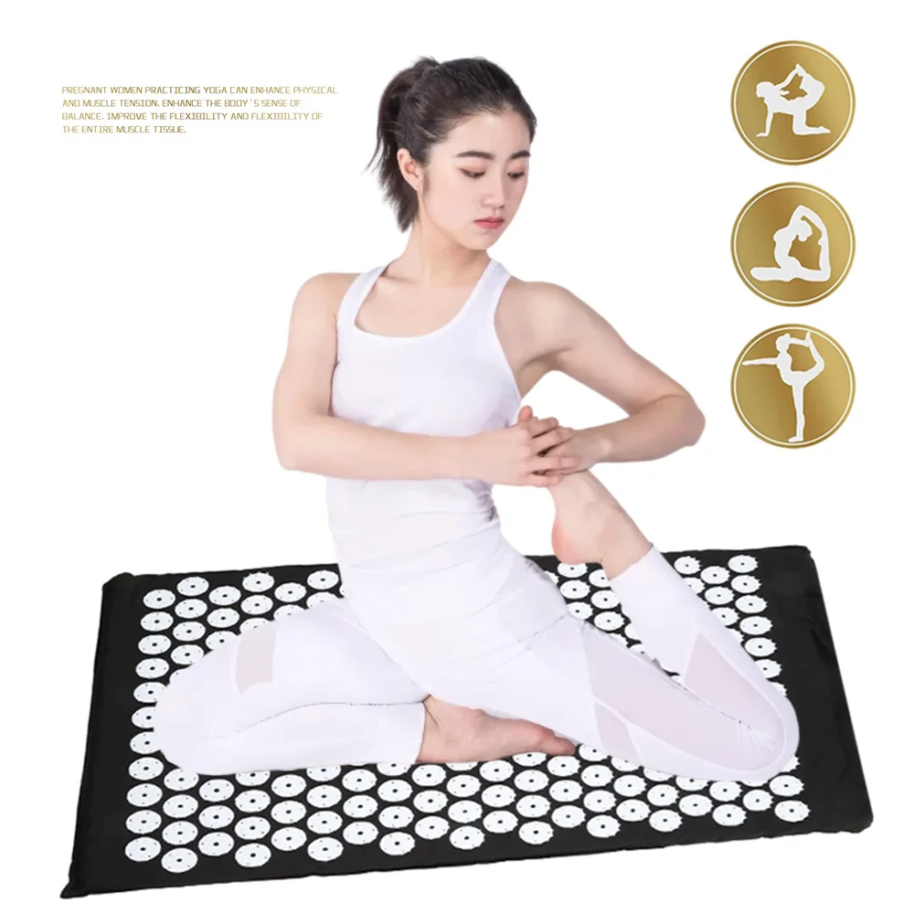 

Yoga Acupressure Mat for Back/Neck Pain Relief and Muscle Relaxation