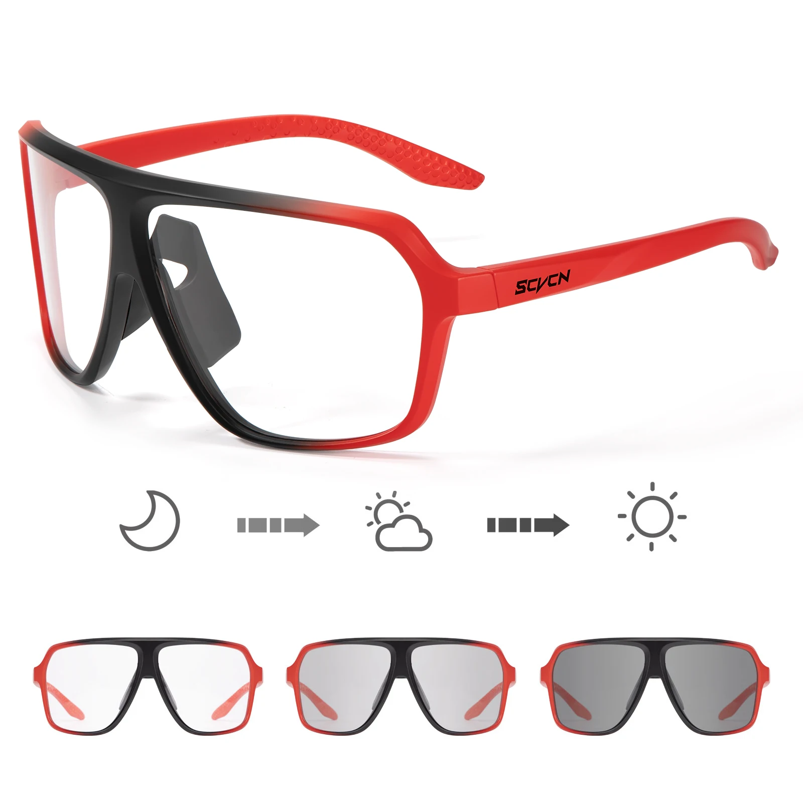 Photochromic Polarized Sports Sunglasses with UV400 Protection