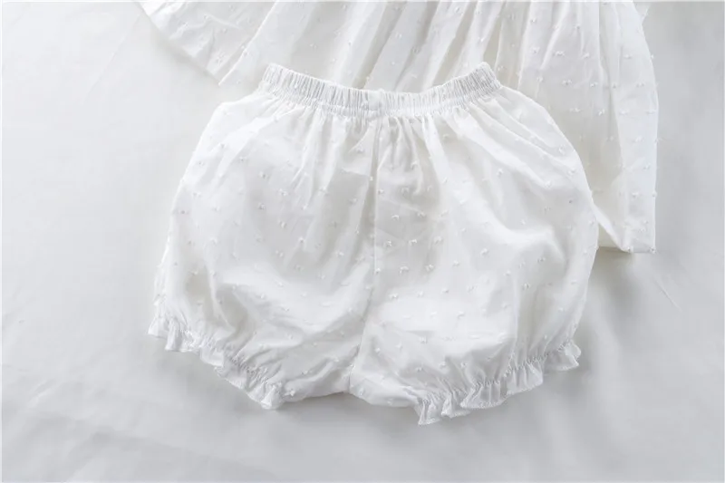Summer Baby Girl Smocked Floral Dress Sets Shorts Headband Infant Toddler Embroidery Spanish Princess Dress 3Pcs