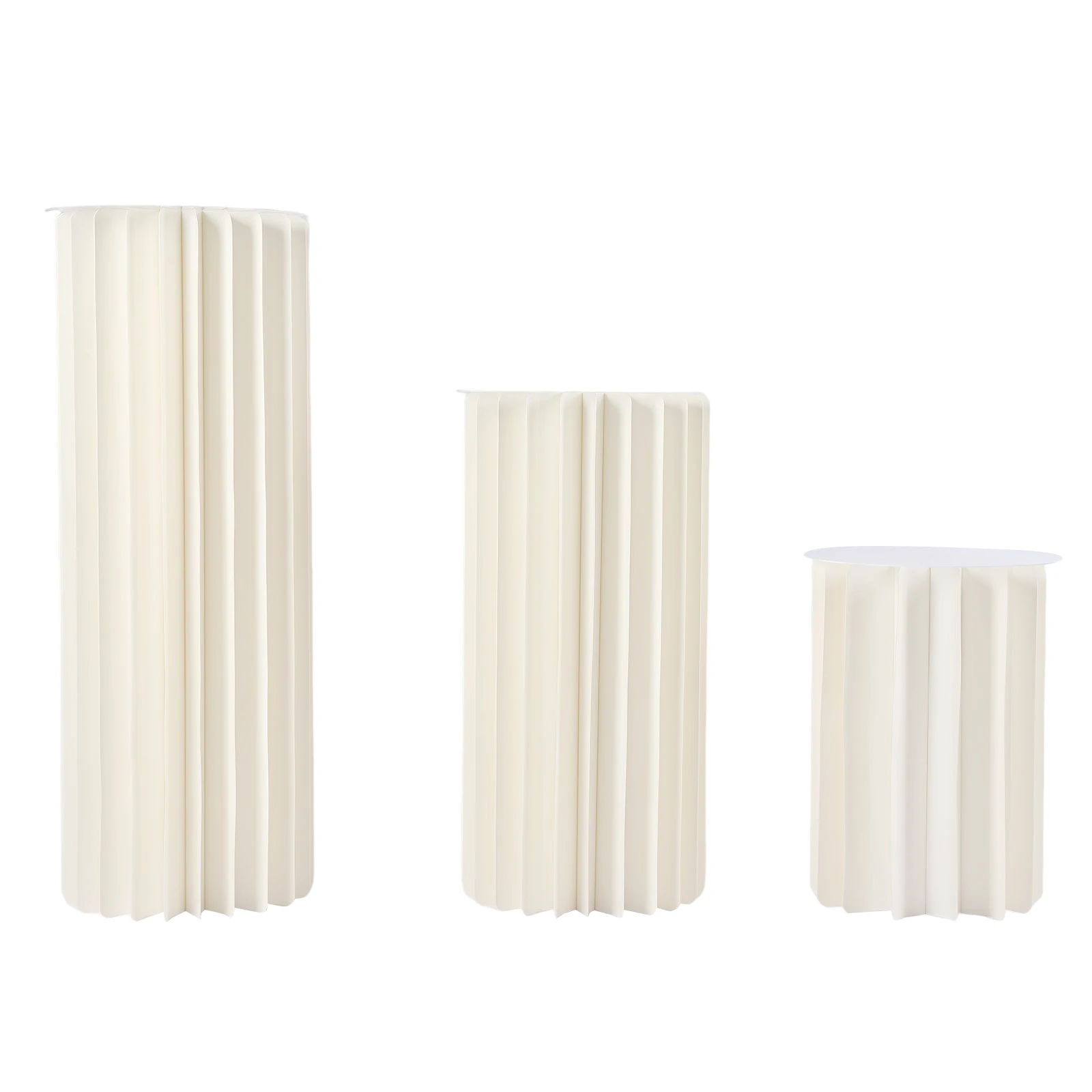 3/5pcs Wedding Centerpieces Cardboard Set Flowers Display Stand Cylinder Paper Columns for Wedding Party Decoration