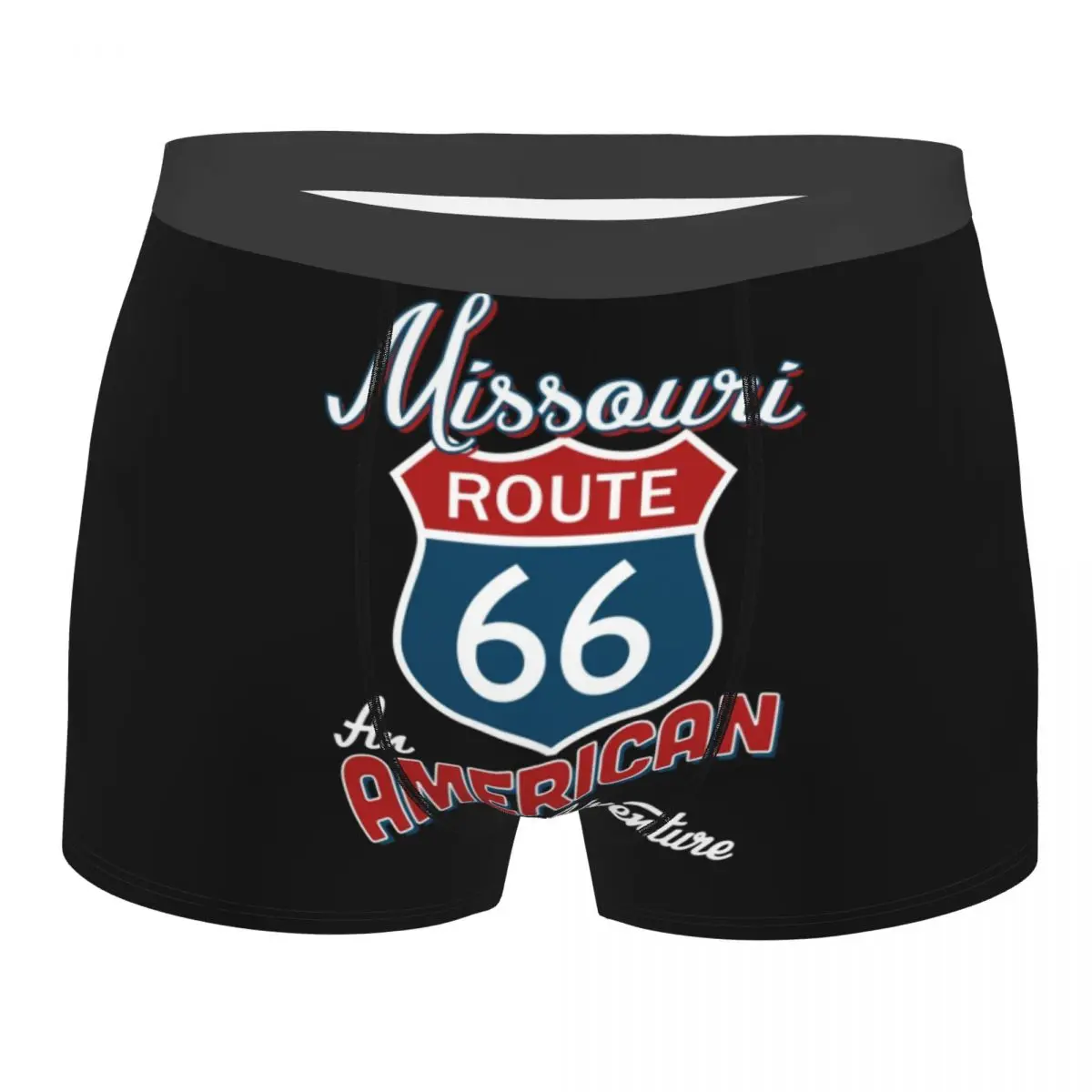 

Missouri Route 66 America Underwear Male Printed Customized America Highway Boxer Briefs Shorts Panties Breathable Underpants