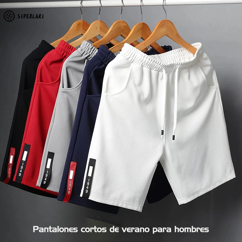 Pantalones cortos de verano hombre, pantalón corto informal de playa, pantalones deportivos para correr, pantalones de chándal de verano, Color puro, 2022| | AliExpress