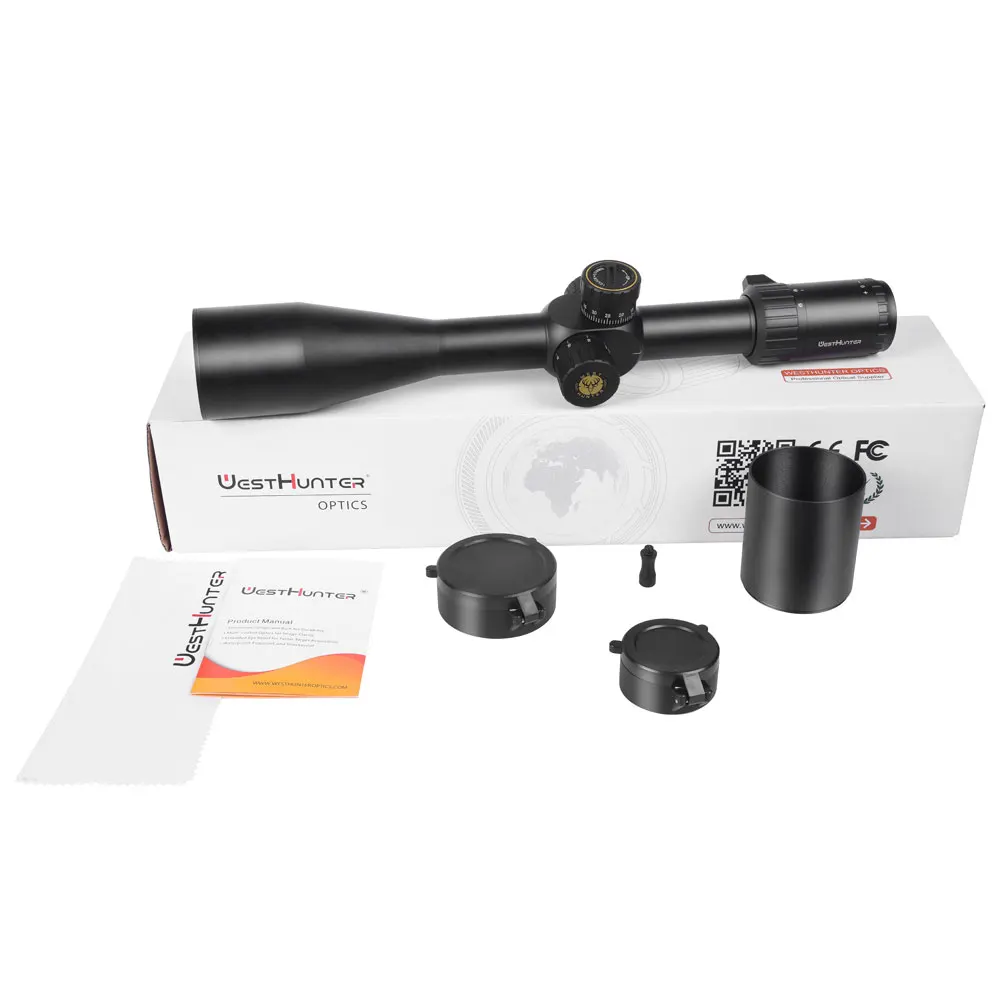 HD 6-24X50 FFP Scope Long Range First Focal Plane Riflescope Side Parallex Wheel Turrets Lock Reset Optical Sights