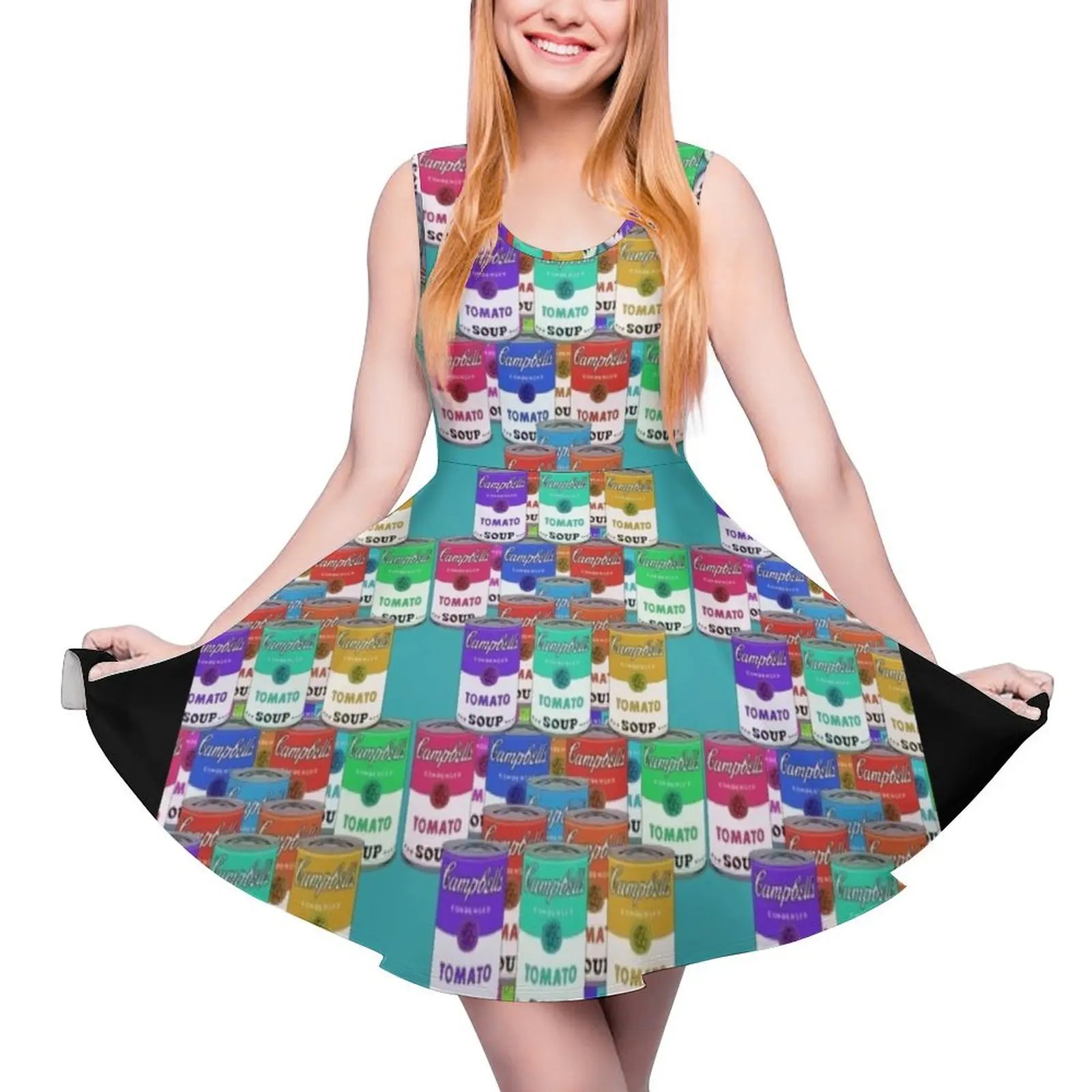tomato soup pattern Sleeveless Dress dresses ladies 2024 summer summer womens suit Clothing female
