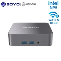 SOYO M4 Air Mini PC Intel 12th N95(up to 3.4GHz) Mini Desktop Computer 8GB RAM 256GB SSD Support 4K HDMI with Dual WiFi, BT5.0 1
