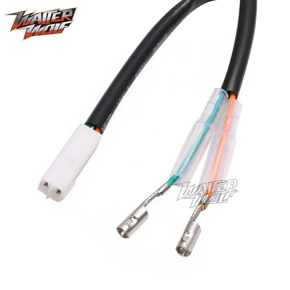Motorcycle Turn Signal Lights For Kawasaki Z1000 Z800 Z750 Z650 Z400 NINJA 300 400 125 Turn Signal Light Wire Adapter License Plate Lamp Wiring Plug Connector