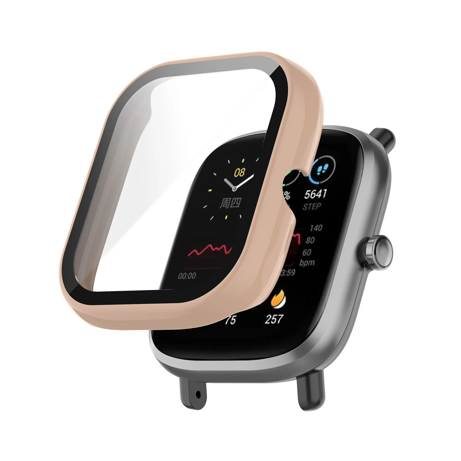 Enhanced PC Protective Cover - Full Screen Protector Case for Smartwatch Protection