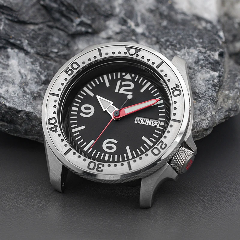 SKX007スタイルのメンズ自動巻き時計,38mm,insert nh36