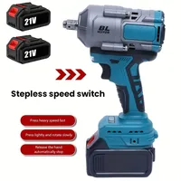 Clé à chocs électrique sans fil 3000N.m 1/2 ", clé électrique sans balais à vitesse variable, outil électrique pour batterie Makita 18-21V 1