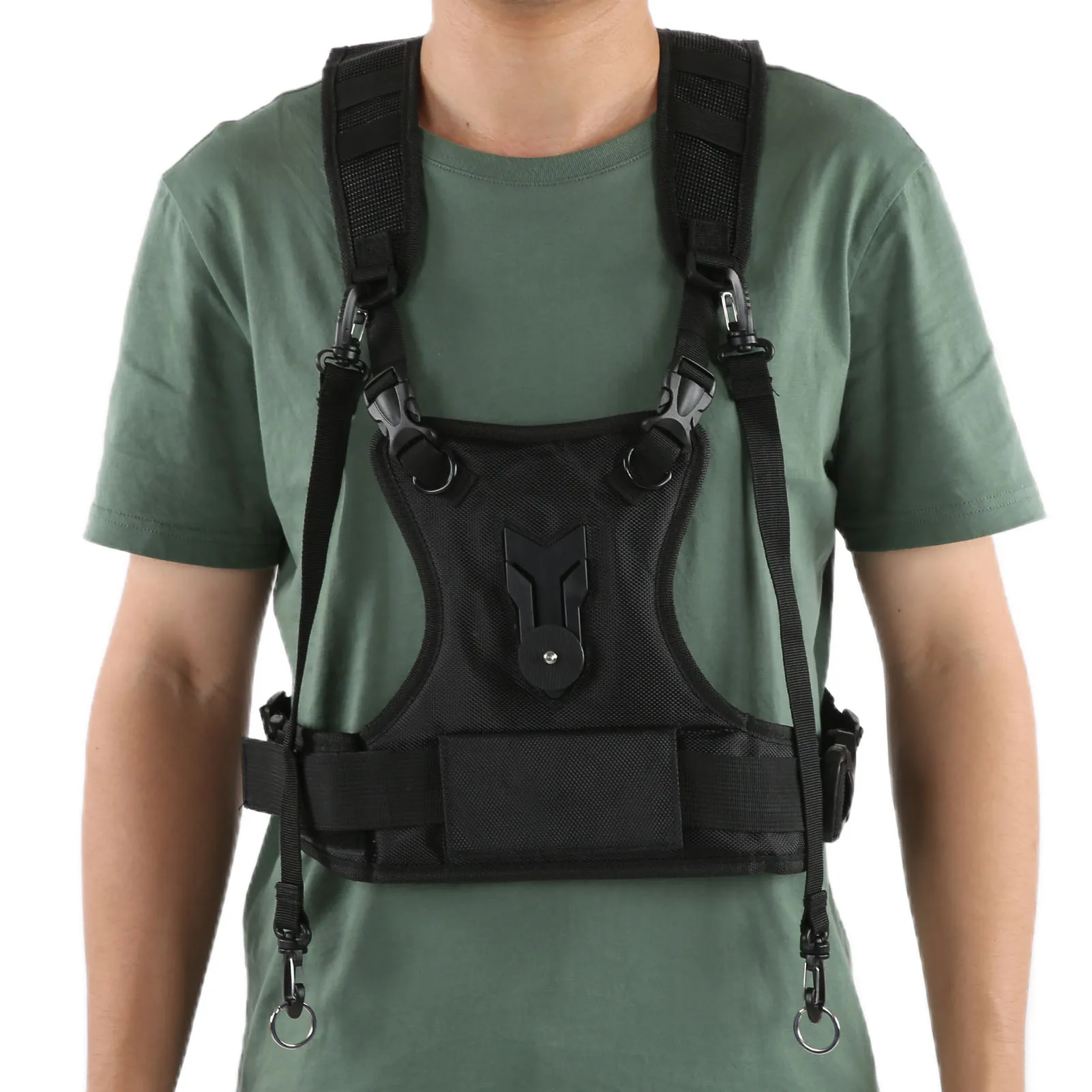 Camera Strap Dual Camera Strap Nylon Comfortable Breathable Adjustable Multi Carrier Chest Harness Dual Harness