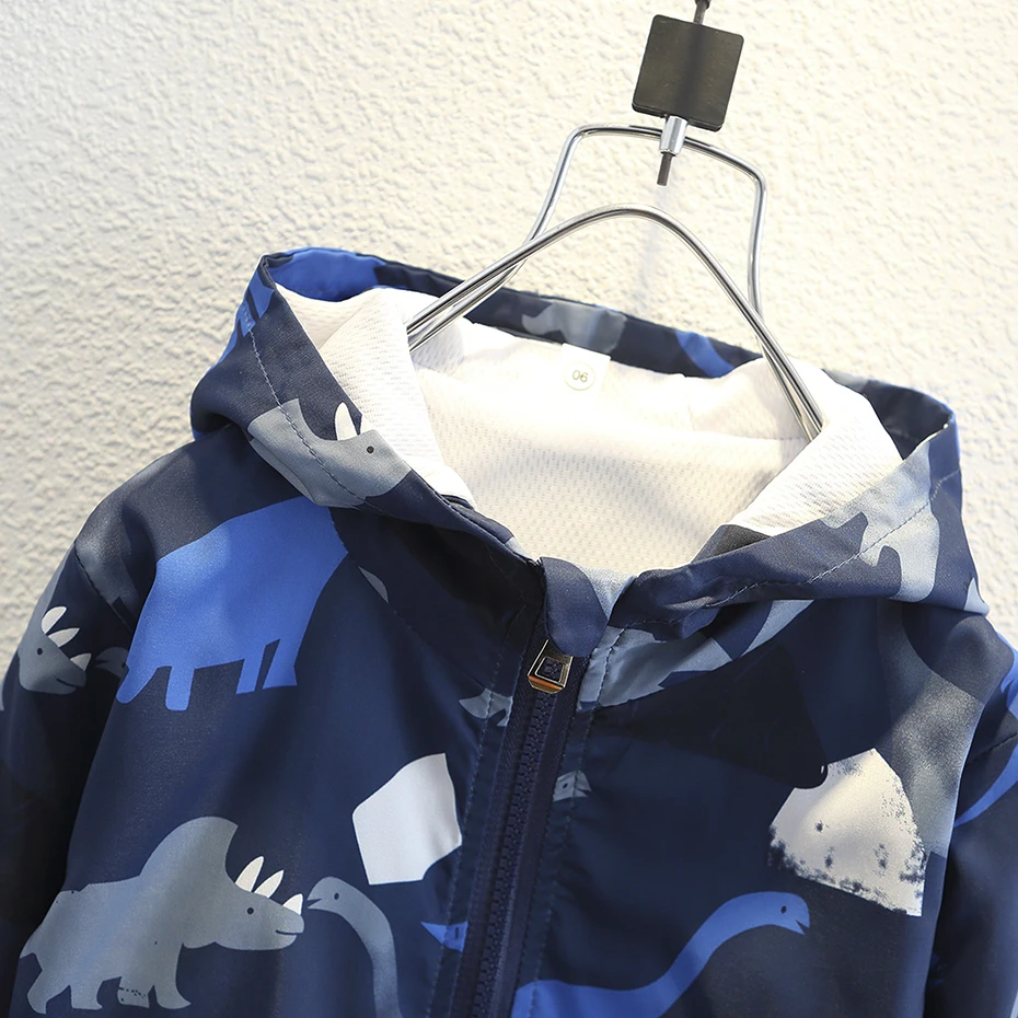 Boys Coat Jacket Cartoon Dinosaurs Coat Casual Style Children Coats Spring Autumn Kids Clothes
