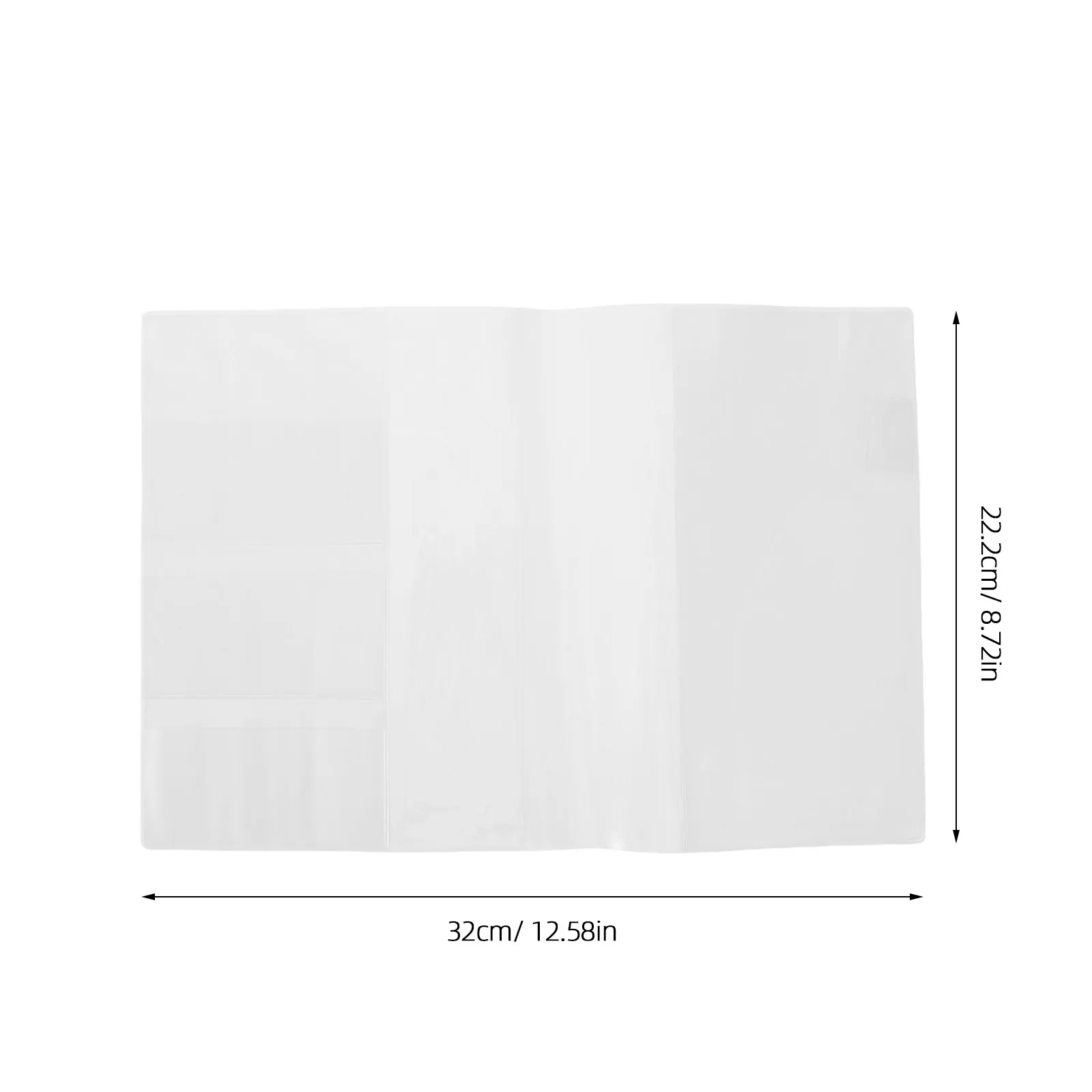 4Pcs 투명 책 표지 PVC 노트북 보호 슬리브 학교 사무실 플래너를위한 방수 재사용 가능한 저널 자켓