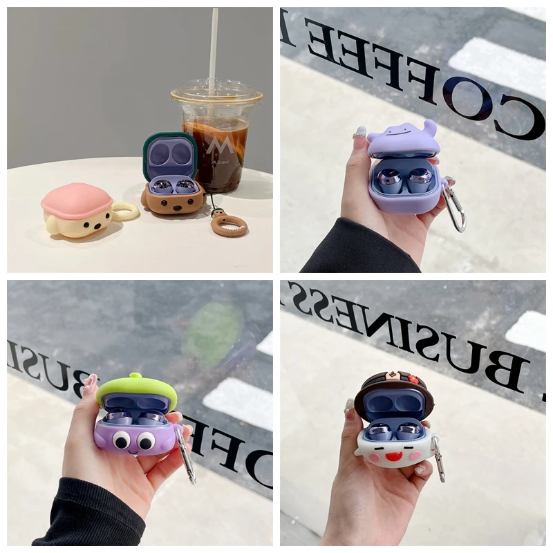 3D Cartoon Anime Characters Design Custodia Per Auricolari In Silicone Di Alta Qualità Per Samsung Galaxy Buds2 Pro/Buds2/Buds Pro/Buds Live