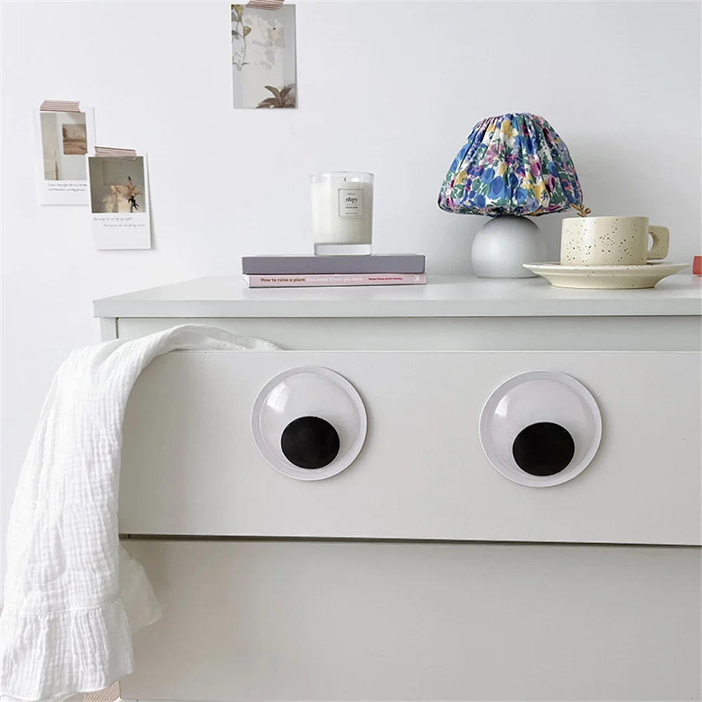 

Cute Googly Eyes Fridge Sticker for Car Classroom DIY Craft Projects Self Adhesive Cabinet Door Home Furniture Decor Stickers