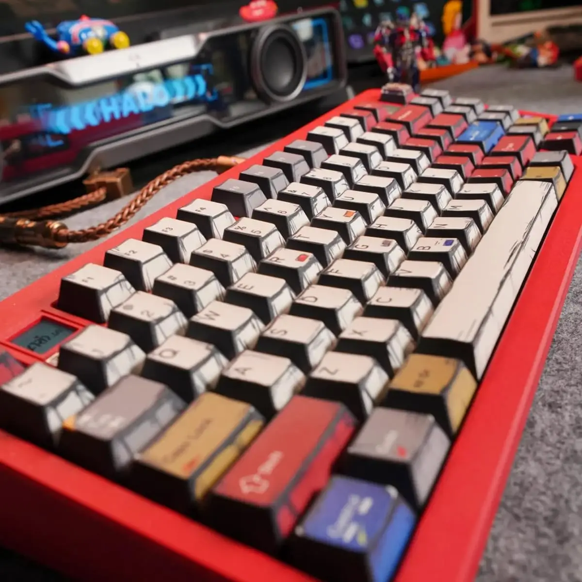 Keycaps 128 Toetsen Donkergrijs Japanse Keycaps, Cherry Profile PBT keycaps, Dye-sublimatie Zwart Keycaps voor Cherry MX Switches Mechanische 61/64/68/84/87/108 Lay-out Custom Gaming Toetsenbord