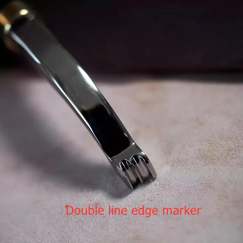 XIFENG Left / Right Hand Leather Edge Burnisher-Stainless Steel Edge Finishing Tool ForDIY Leathercraft, 1.0/1.5/2.0MM