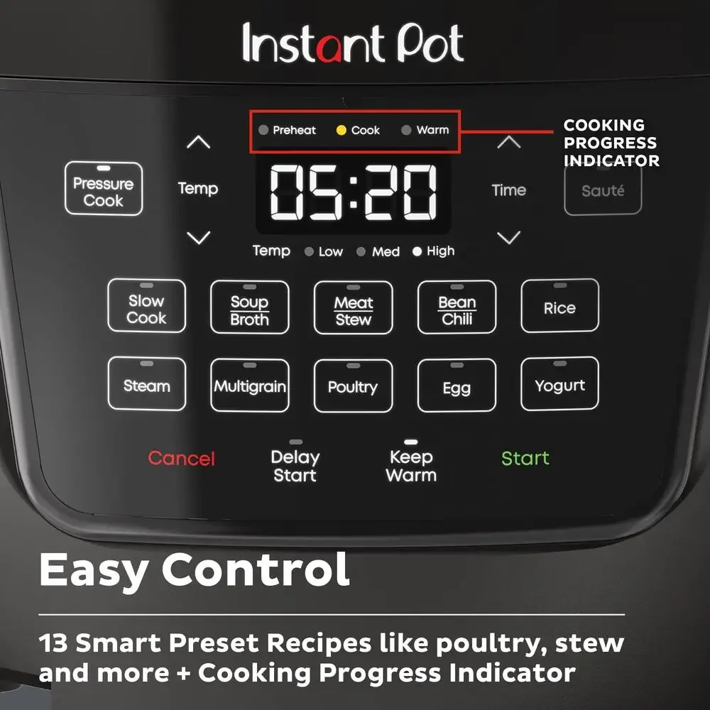7.5 Qt RIO Wide Base Multicooker Pot with 13 Smart Cooking Programs 4