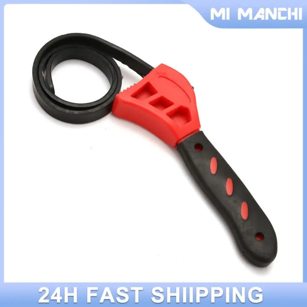 

Auto Repair Filter Multi-function 6 Inch/8 Inch Belt Wrench Hand Tools Opener Antiskid Rubber Dual-use Wrench Maintenance Tools