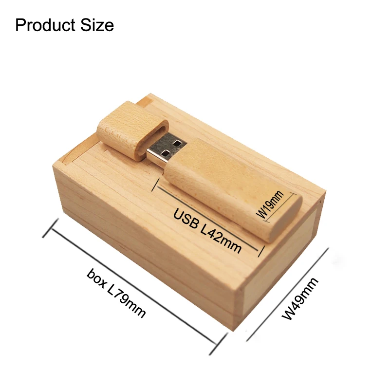 USB Flash Drive 8GB 16GB 32GB 64GB Creativity Round Wooden for Photography/Wedding Gift