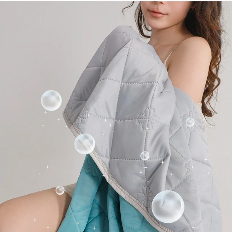 Soft Cooling Blanket Lightweight Smooth Air Condition Comforter Lightweight Summer Cool Quilt Double Side Cold Bedspread summer quilt summer quilt set bed comforter