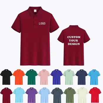 Polo Casual di Alta Gamma con Stampa Digitale Personalizzata per Taglie Grandi, Comoda e Traspirante, 100% Poliestere-Cotone, Logo Personalizzato